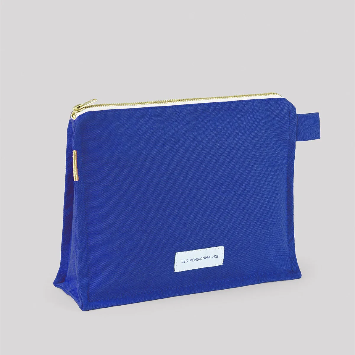 Trousse de toilette en toile de coton bio - Bleu outremer – Image 2