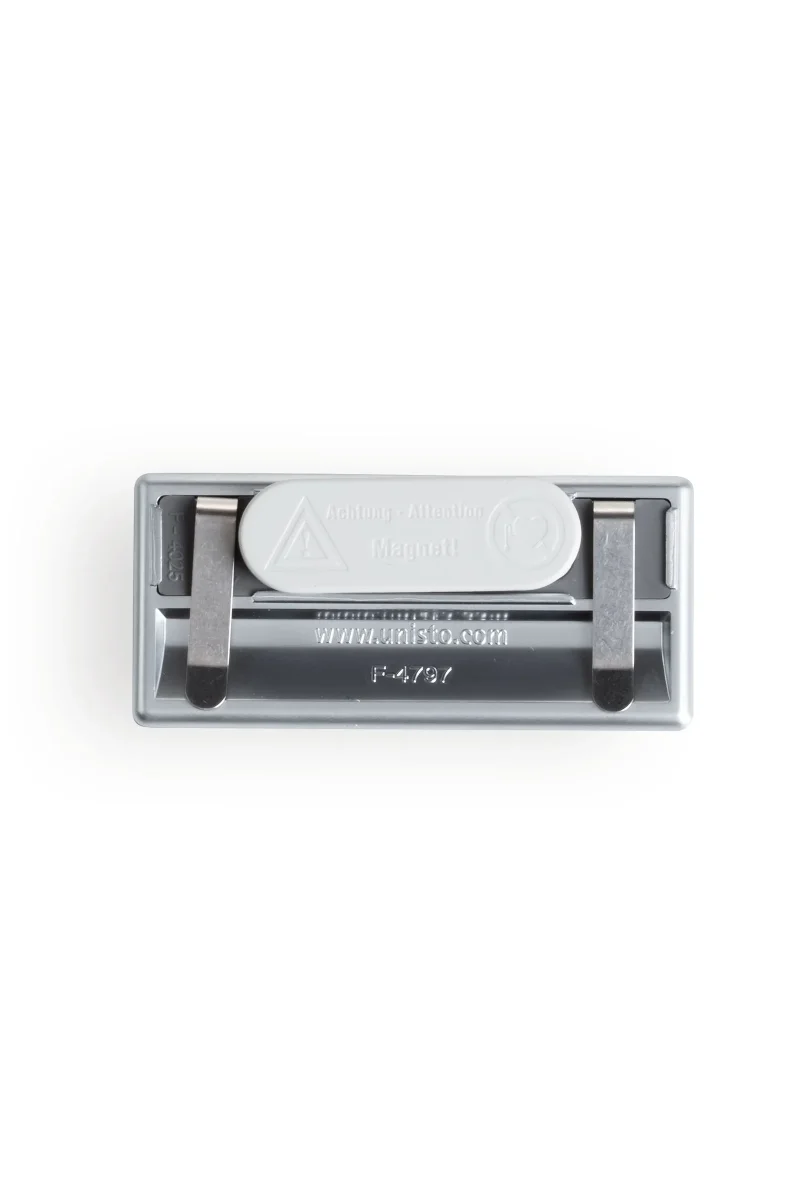 Badge d'identité magnétique argent métallisé 7x3 cm – Image 4