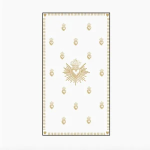 Serviette en papier rectangle Ex voto doré